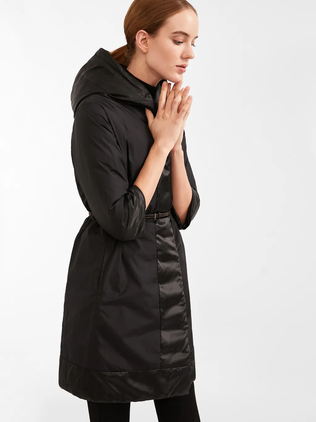 Max Mara The Cube Belted Padded Coat