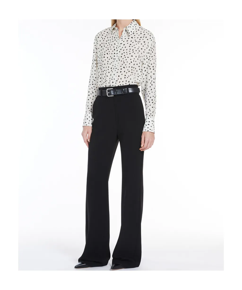 Max Mara Studio Pleat Detailed Straight Leg Trousers