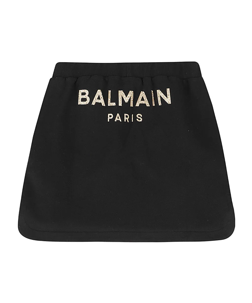 Logo-Print Jersey Skirt