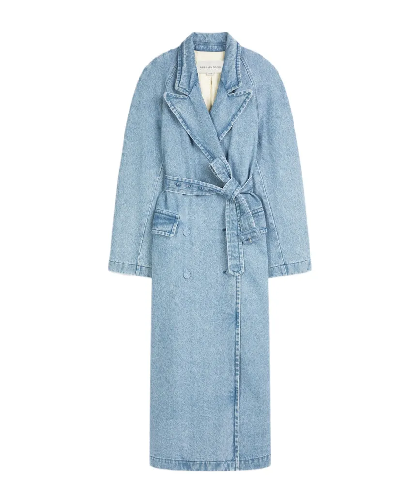 Dries Van Noten Denim Trench Coat
