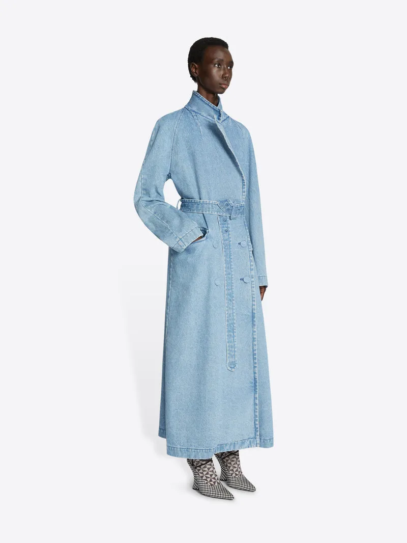 Dries Van Noten Denim Trench Coat