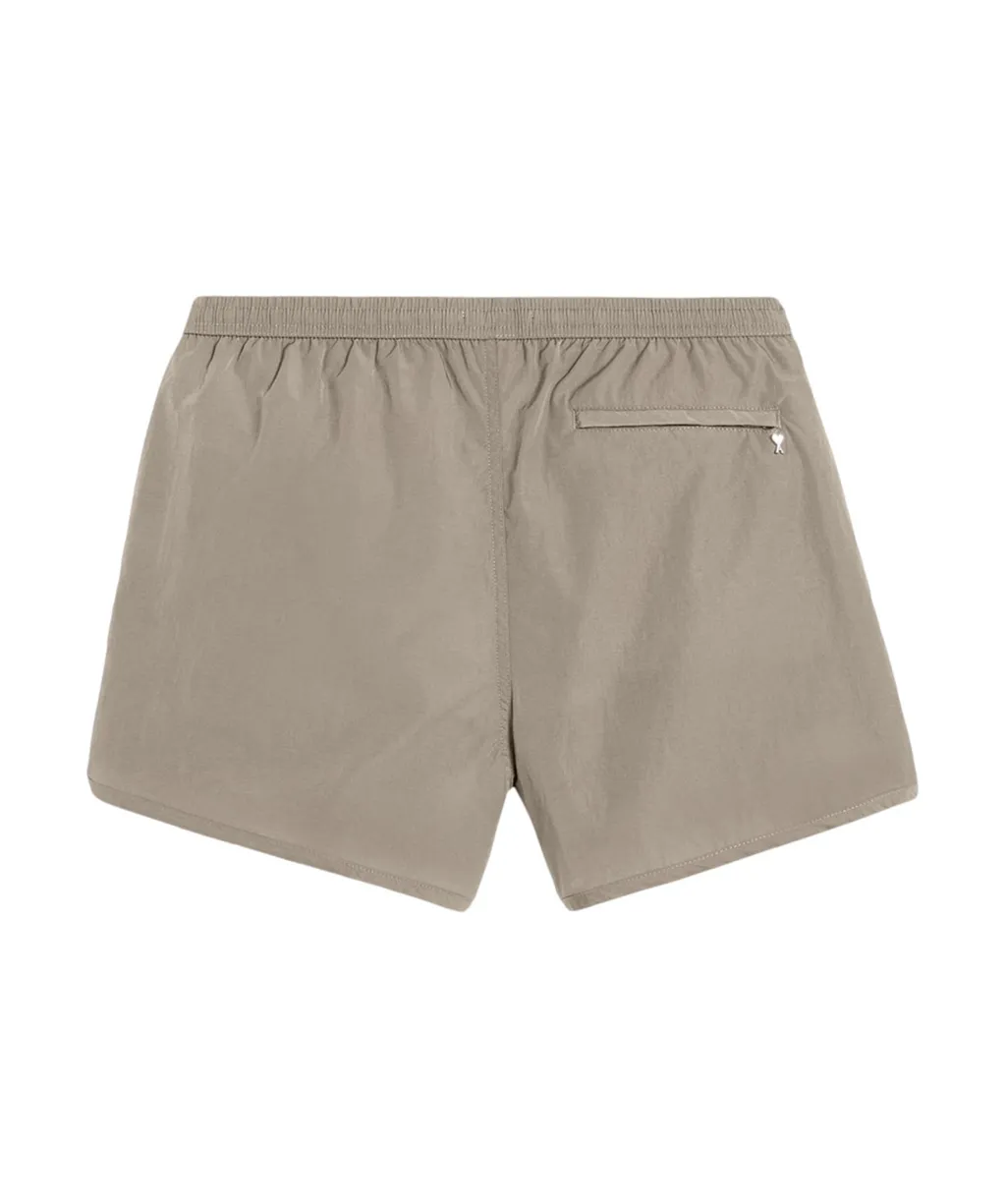 Ami Elastic Waistband Swim Shorts