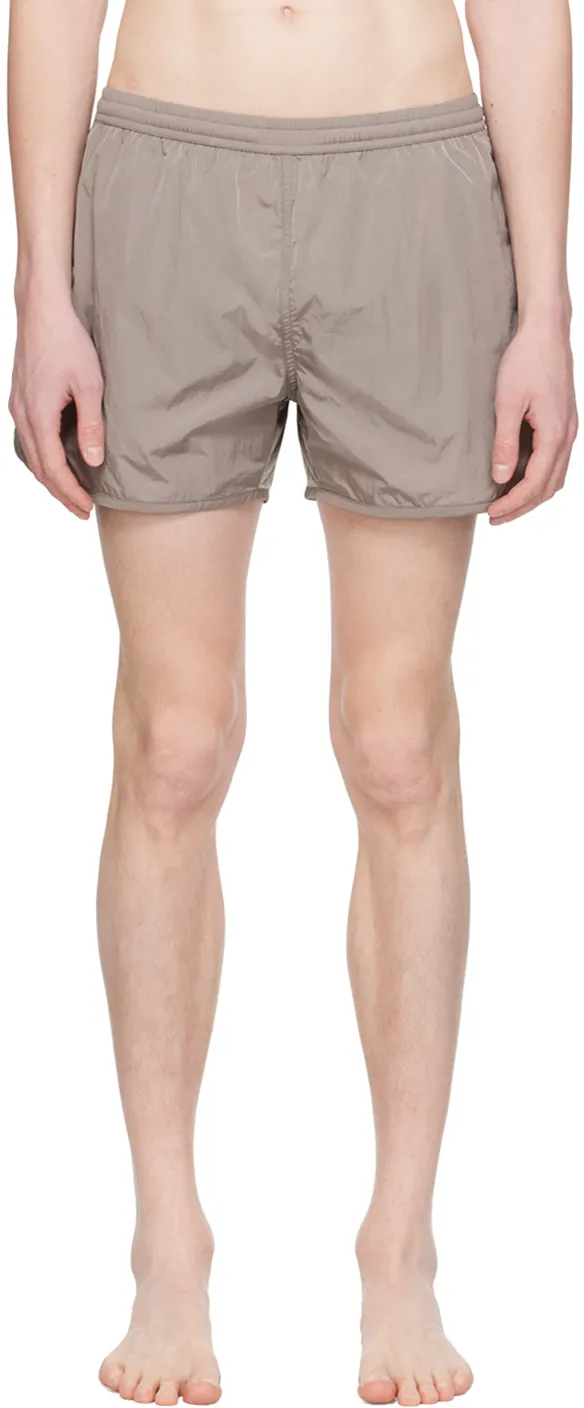Ami Elastic Waistband Swim Shorts