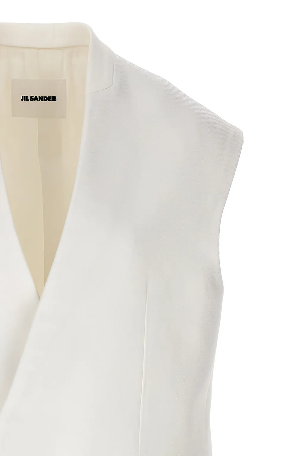 Jil Sander Straight Hem Oversized Tailored Vest