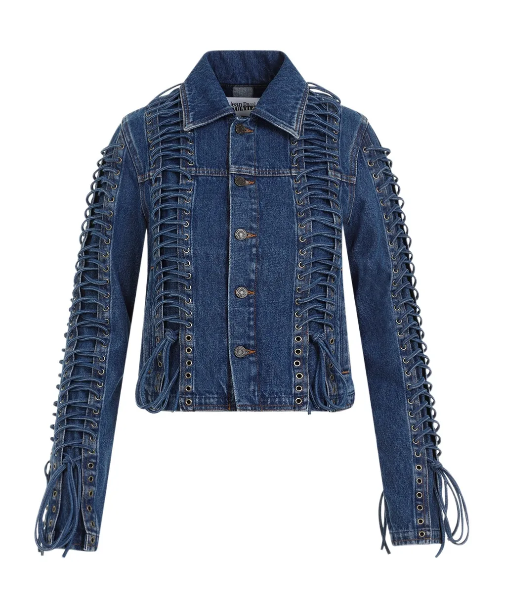 Long-Sleeved Denim Coat