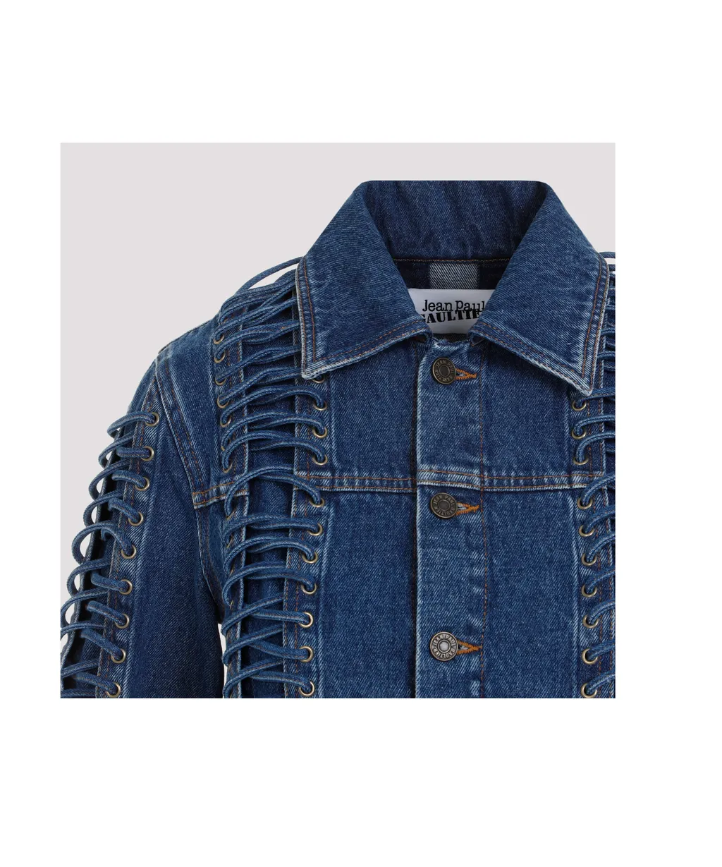 Long-Sleeved Denim Coat