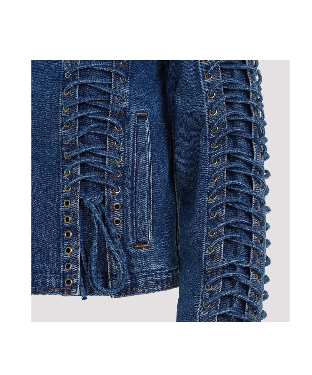 Long-Sleeved Denim Coat