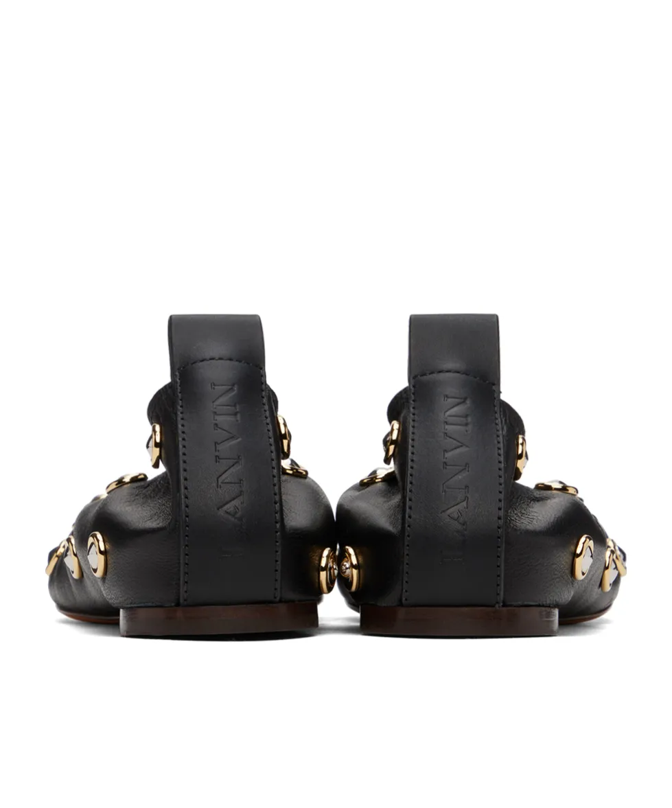 Rivet Lifting Ring Ballet Shoes