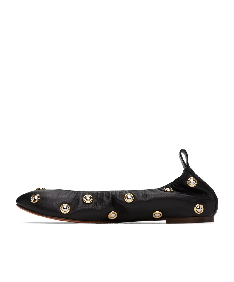 Rivet Lifting Ring Ballet Shoes