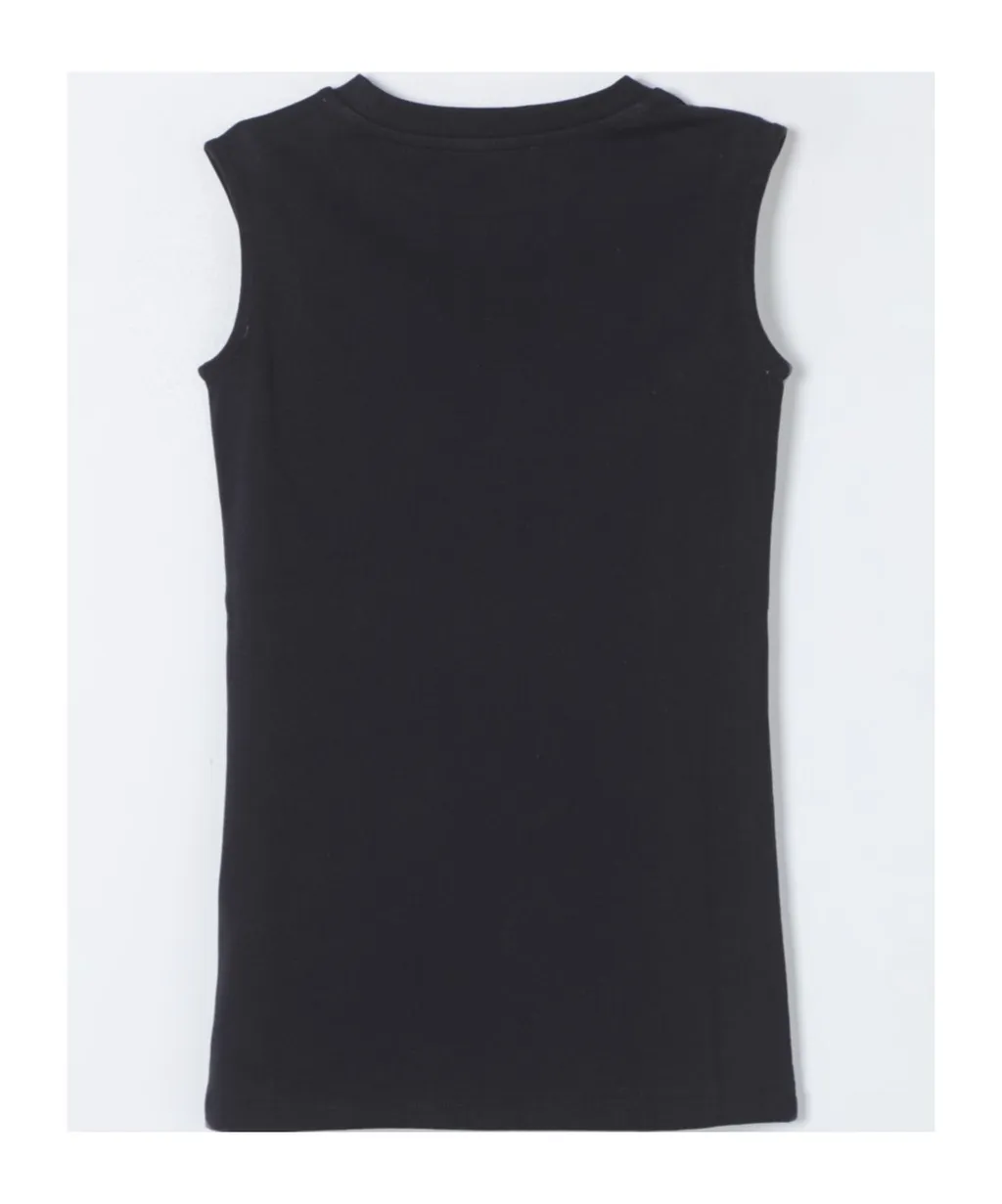 Balmain Kids Logo Embellished Sleeveless Dress