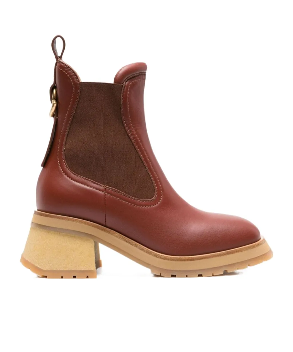 Gigi 70Mm Leather Chelsea Boots