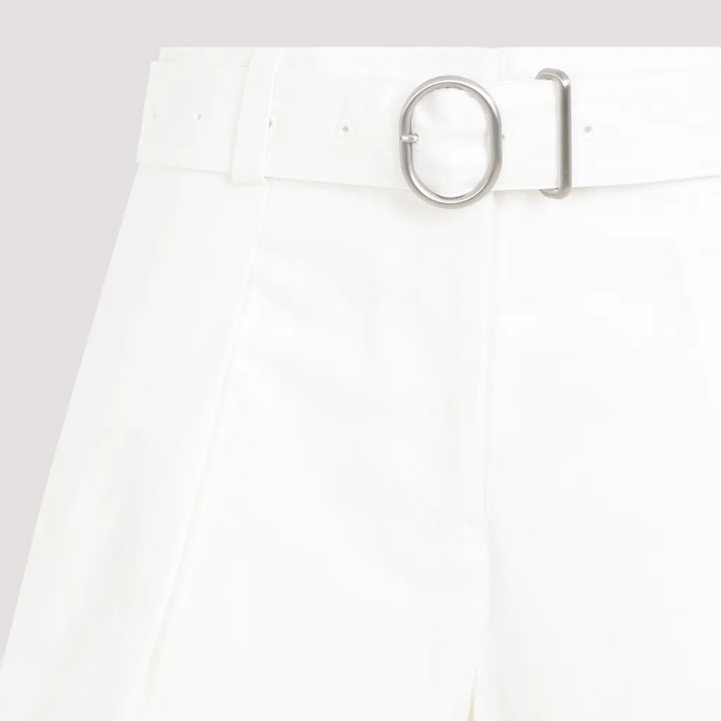Jil Sander Mid-Waisted Belted Shorts