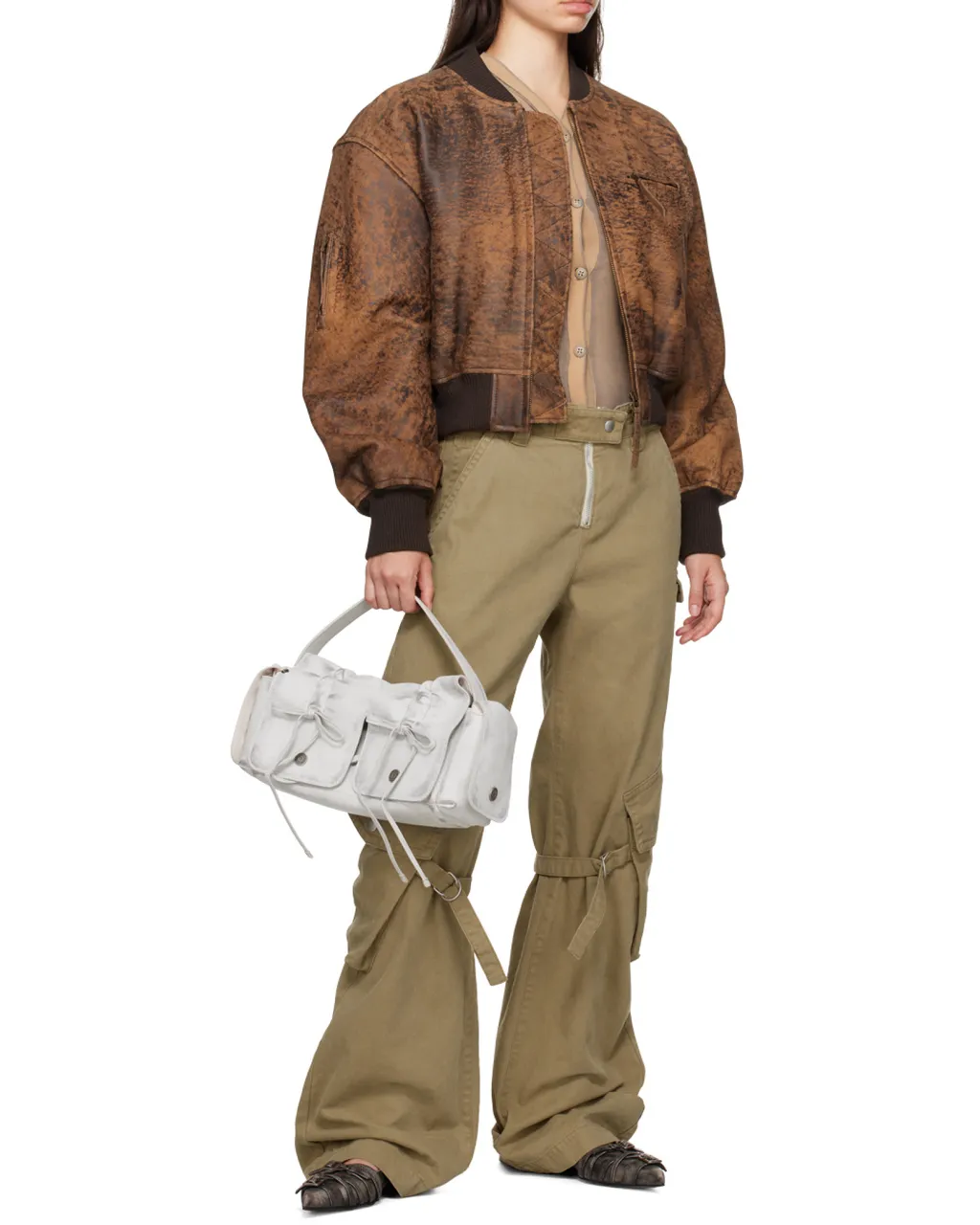 Acne Studios Pocket Detailed Top Handle Bag