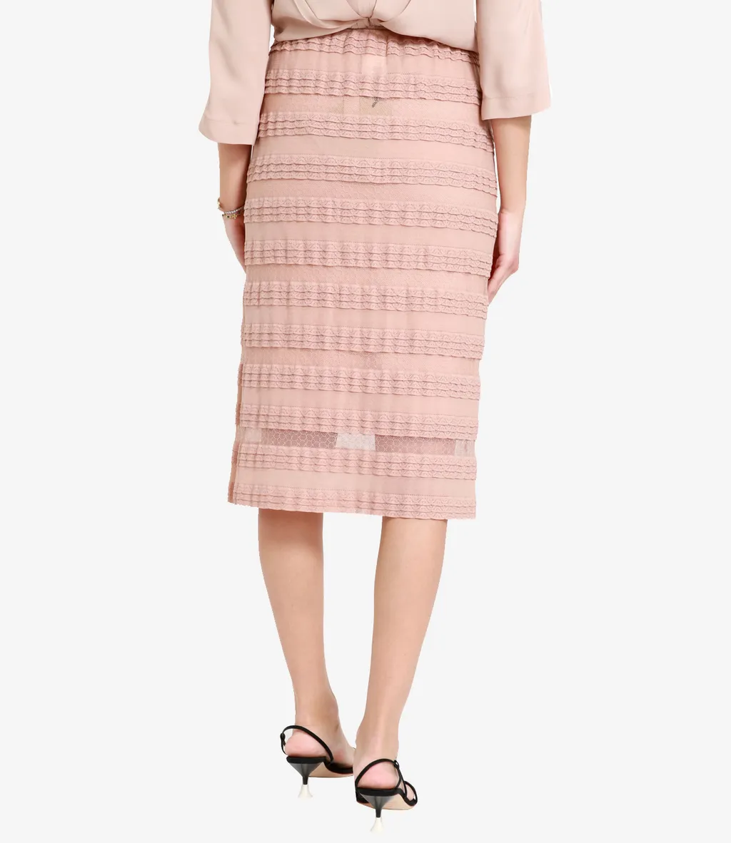 Lotus Leaf Trimmed Skirt