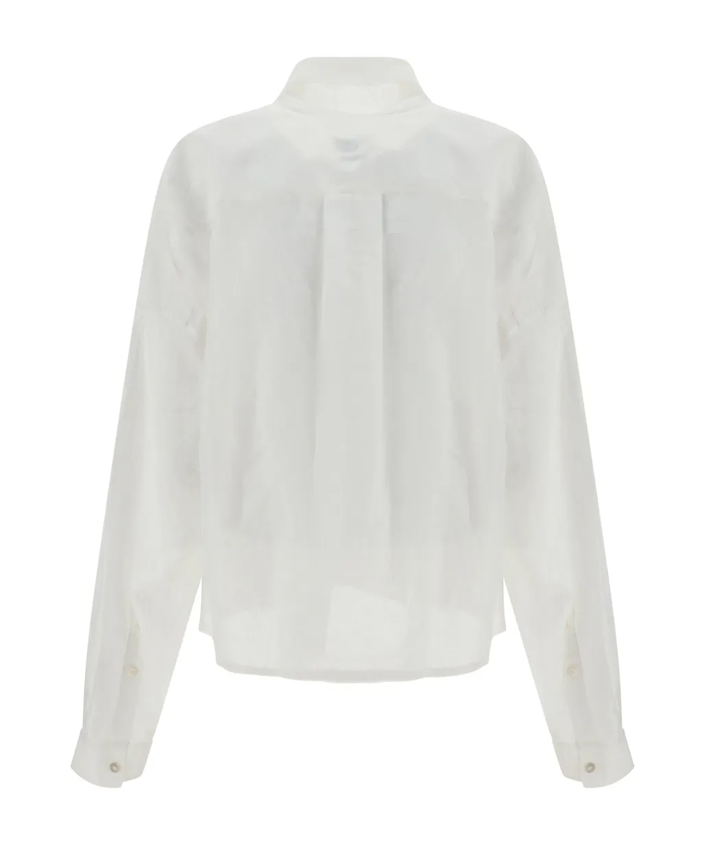 Long-Sleeved Wrap Shirt