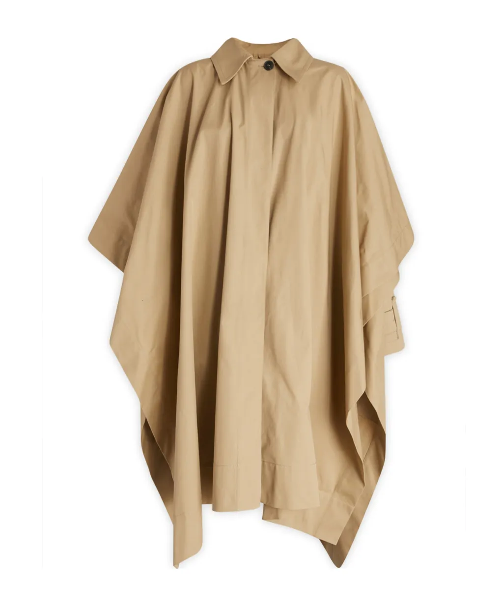 Quira Button Detailed Layered Long-Sleeed Coat