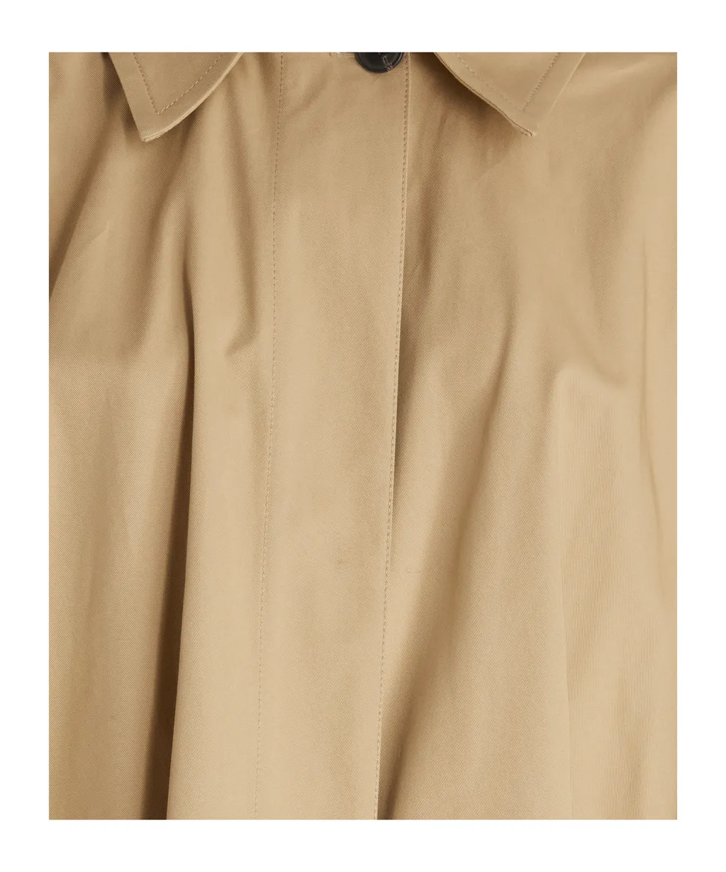 Quira Button Detailed Layered Long-Sleeed Coat