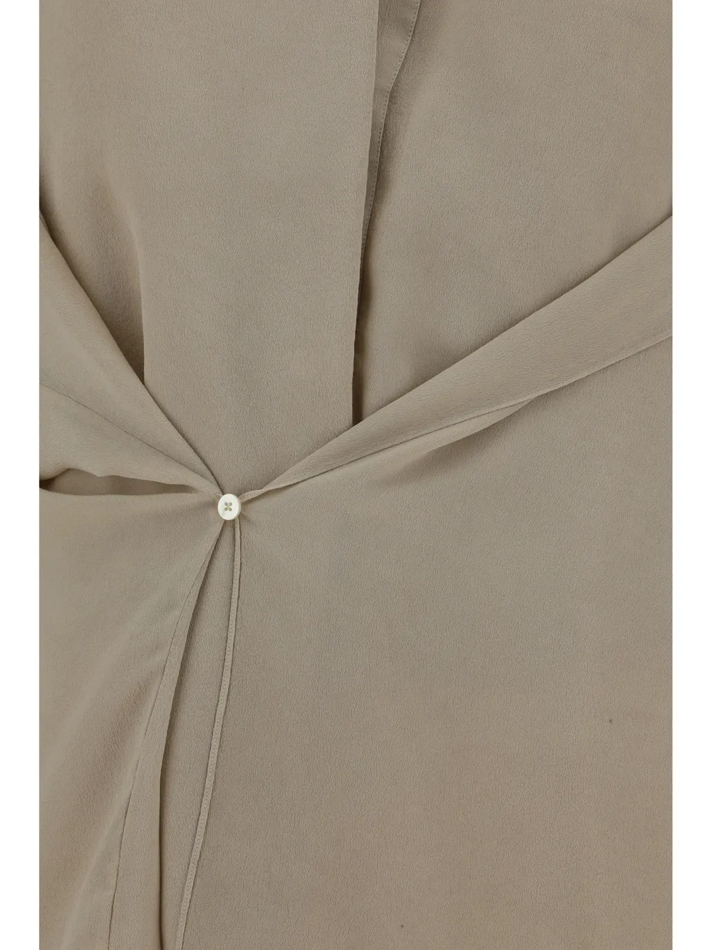 Crepe Silk Shawl Blouse