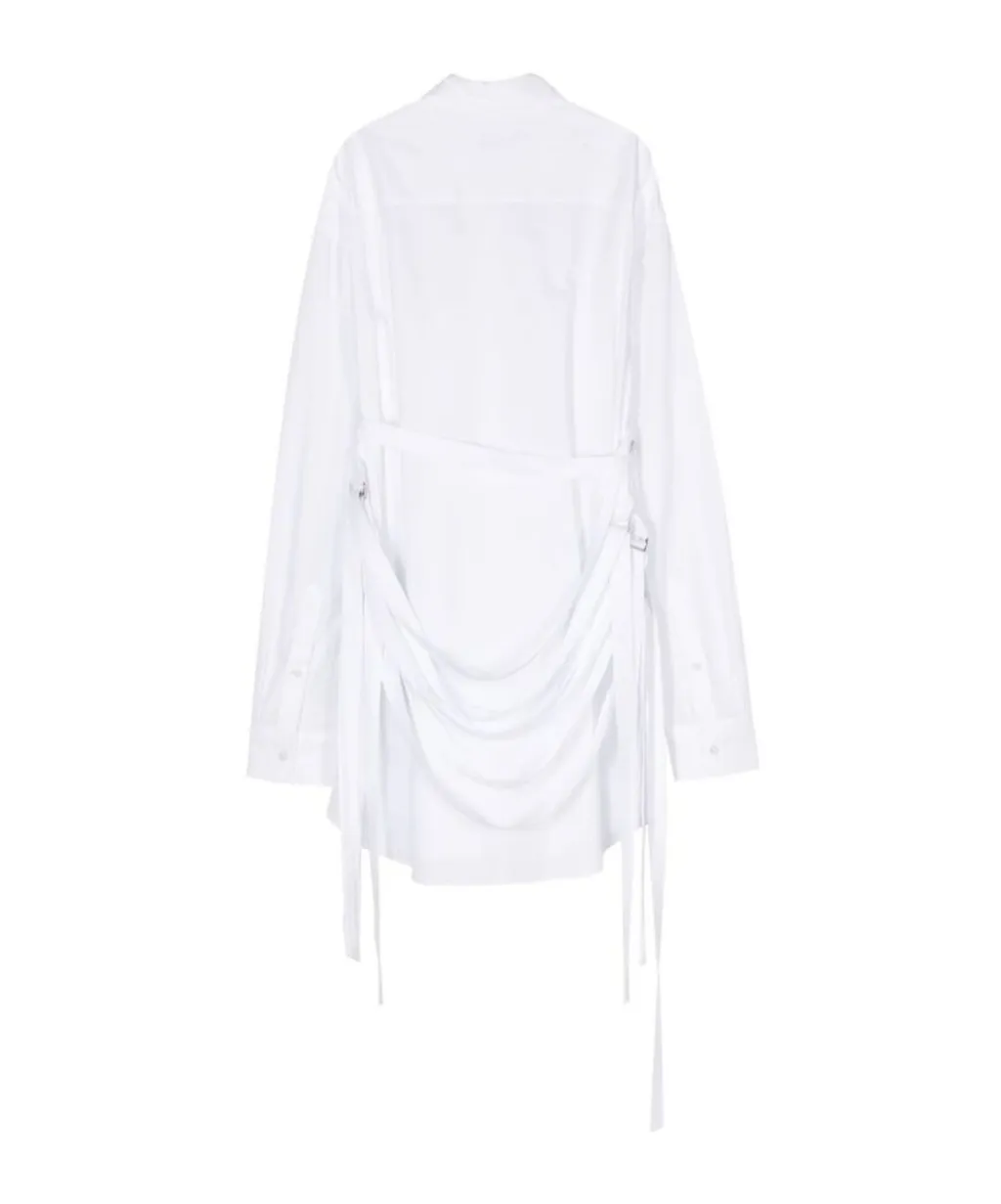 Adjustable-Straps Poplin Shirt