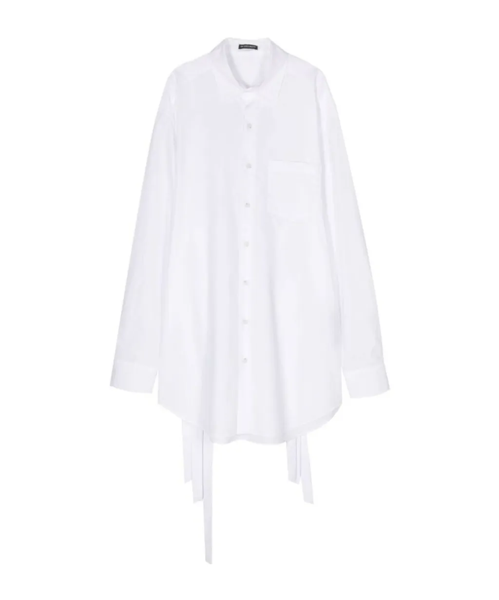 Adjustable-Straps Poplin Shirt