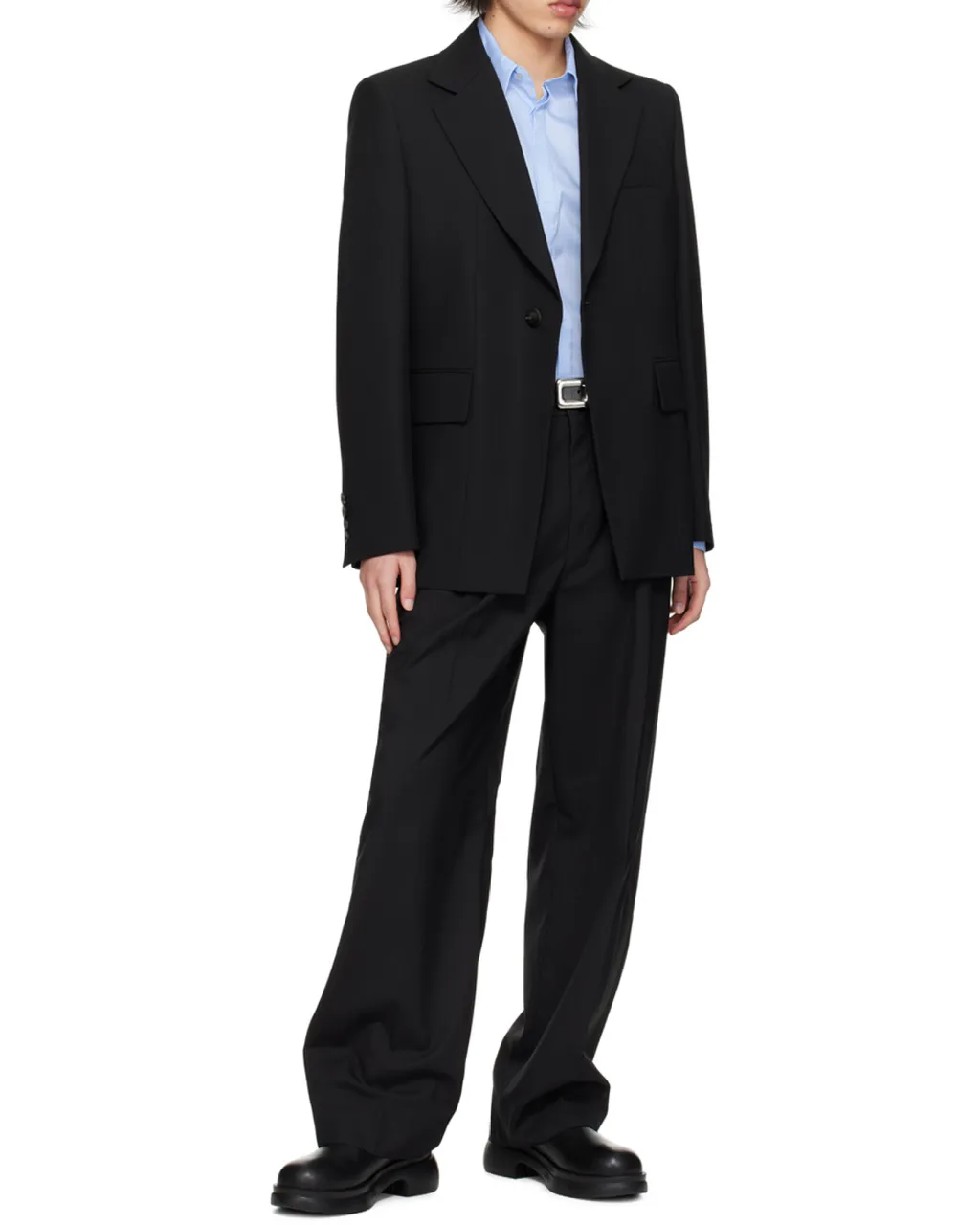 Slim Single-Breasted Suit Jacket