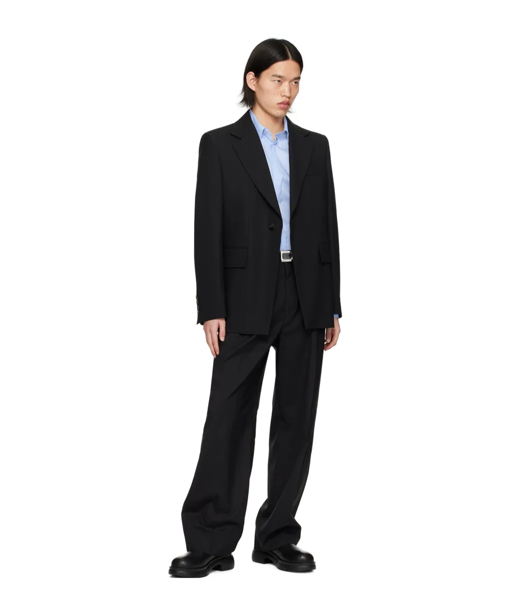 Slim Single-Breasted Suit Jacket