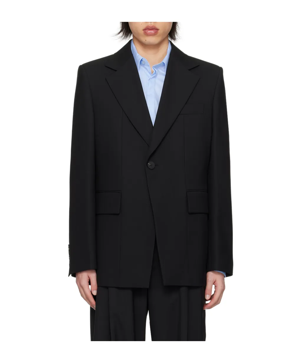 Slim Single-Breasted Suit Jacket
