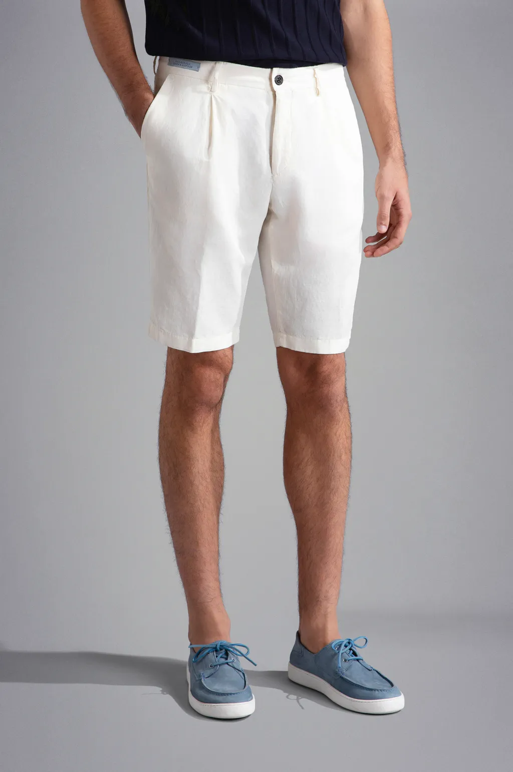 Paul & Shark Cotton-Linen Bermuda Shorts
