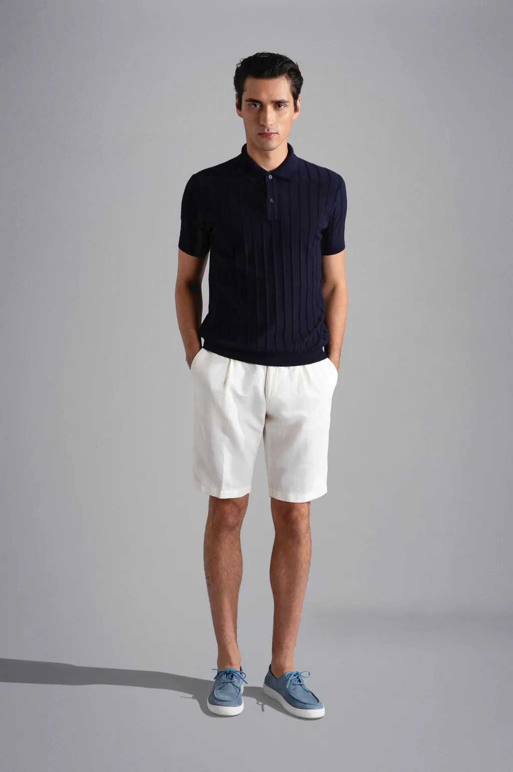 Paul & Shark Cotton-Linen Bermuda Shorts