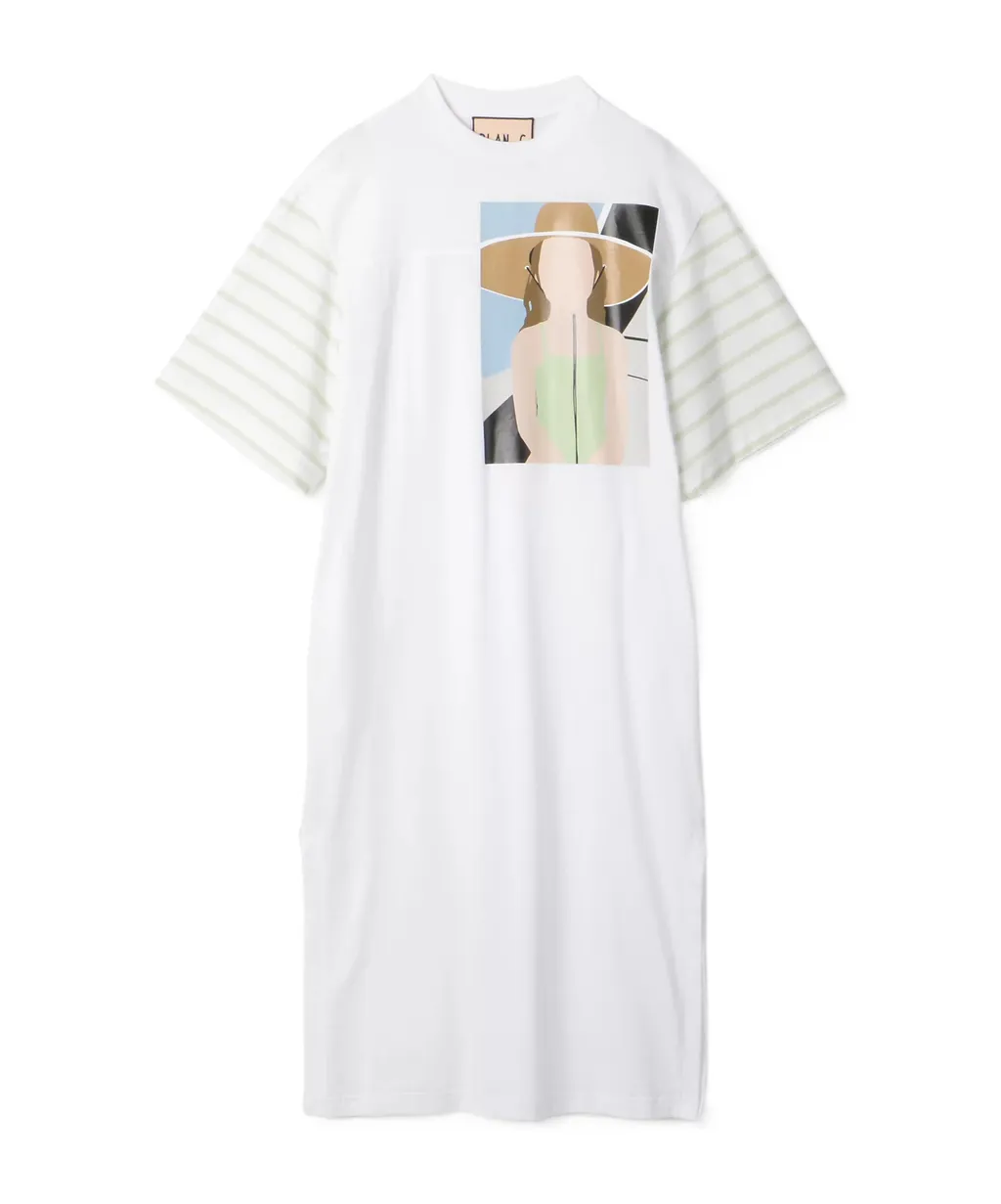 Graphic-Print Midi T-Shirt Dress