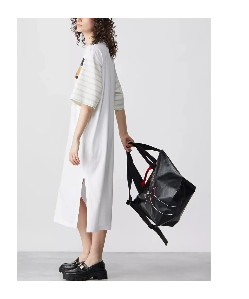 Graphic-Print Midi T-Shirt Dress