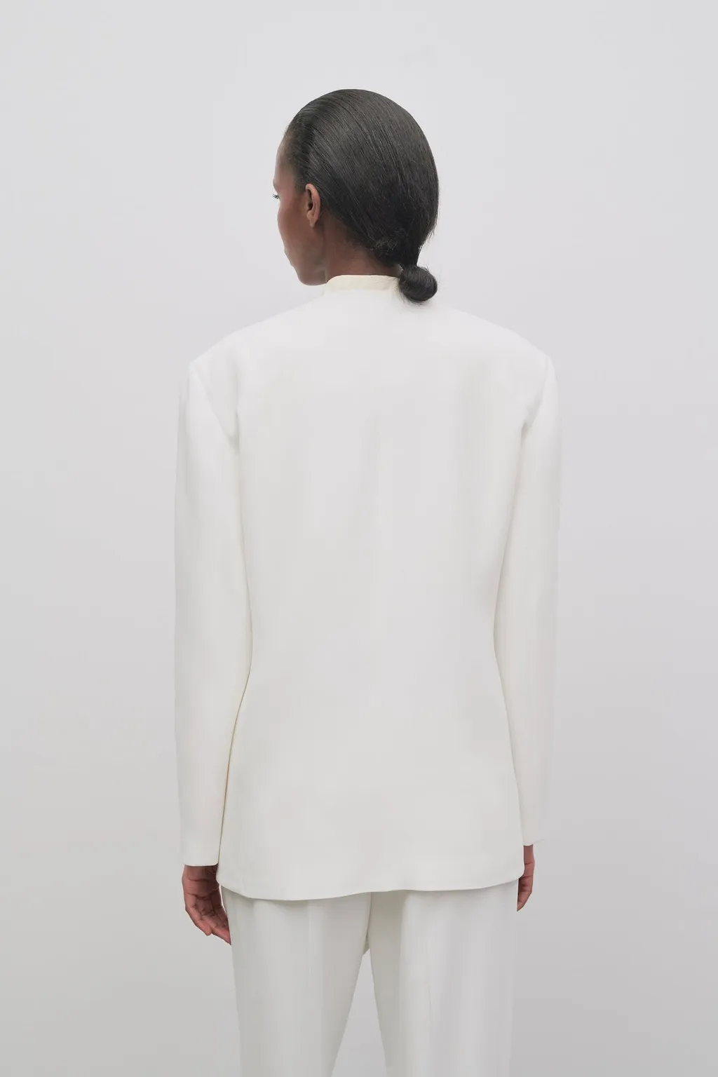 Alda Crepe Double-Breasted Blazer