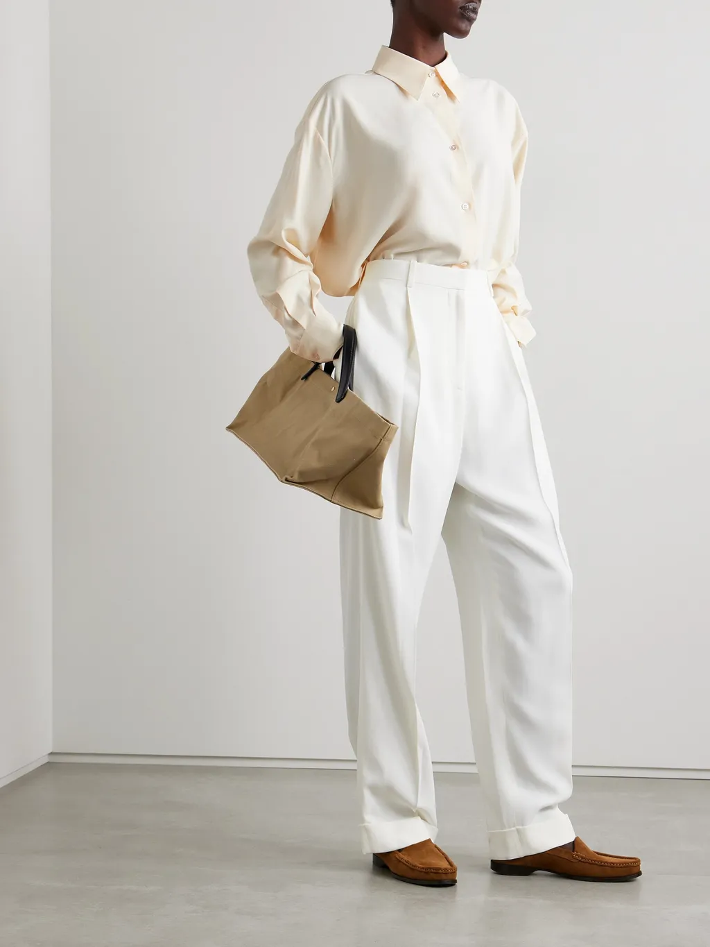 Straight Button-Down Shirt