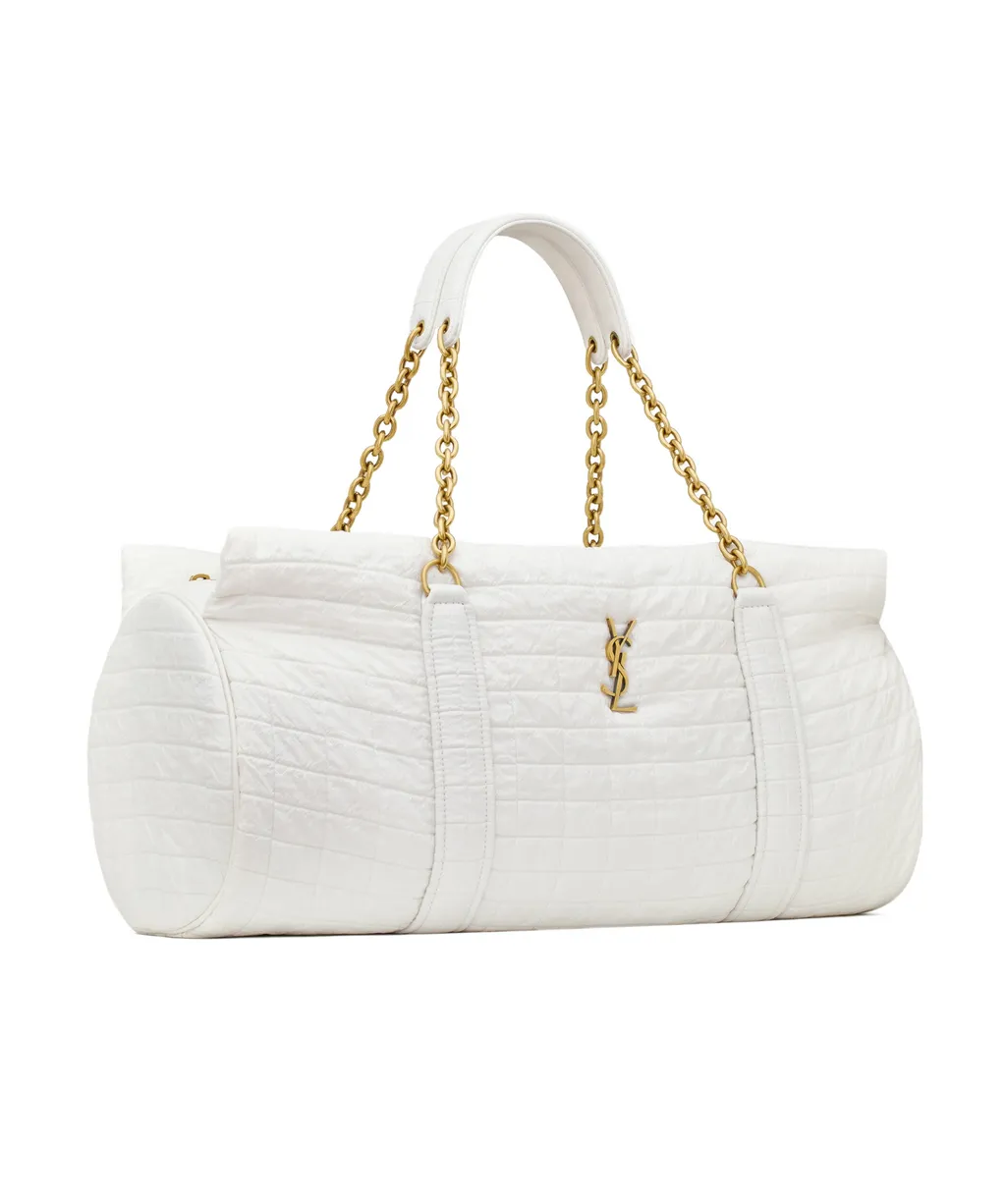 Saint Laurent Gloria Quilted Jacquard Tote Bag