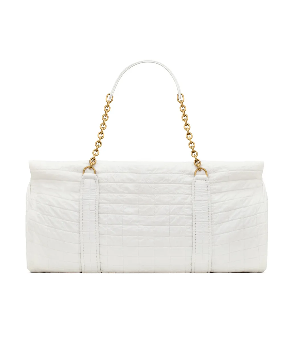 Saint Laurent Gloria Quilted Jacquard Tote Bag