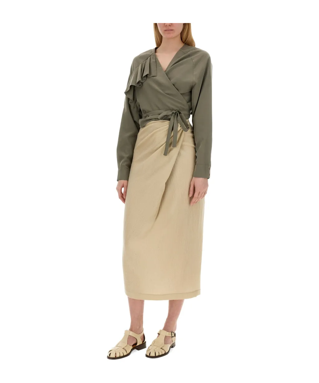 Alysi Skirt With Fastening Detail