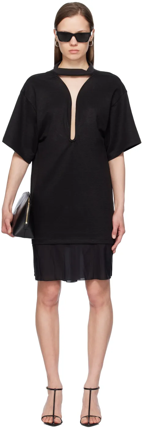 Victoria Beckham Frame Cut-Out T-Shirt Dress