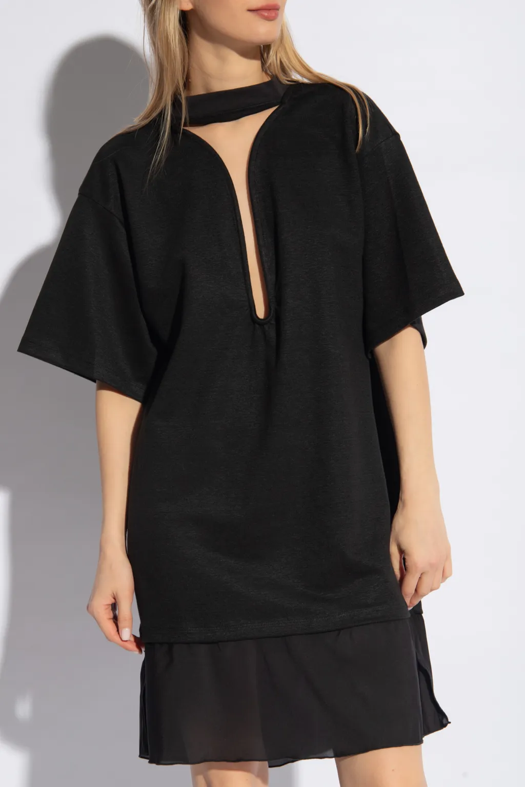Victoria Beckham Frame Cut-Out T-Shirt Dress