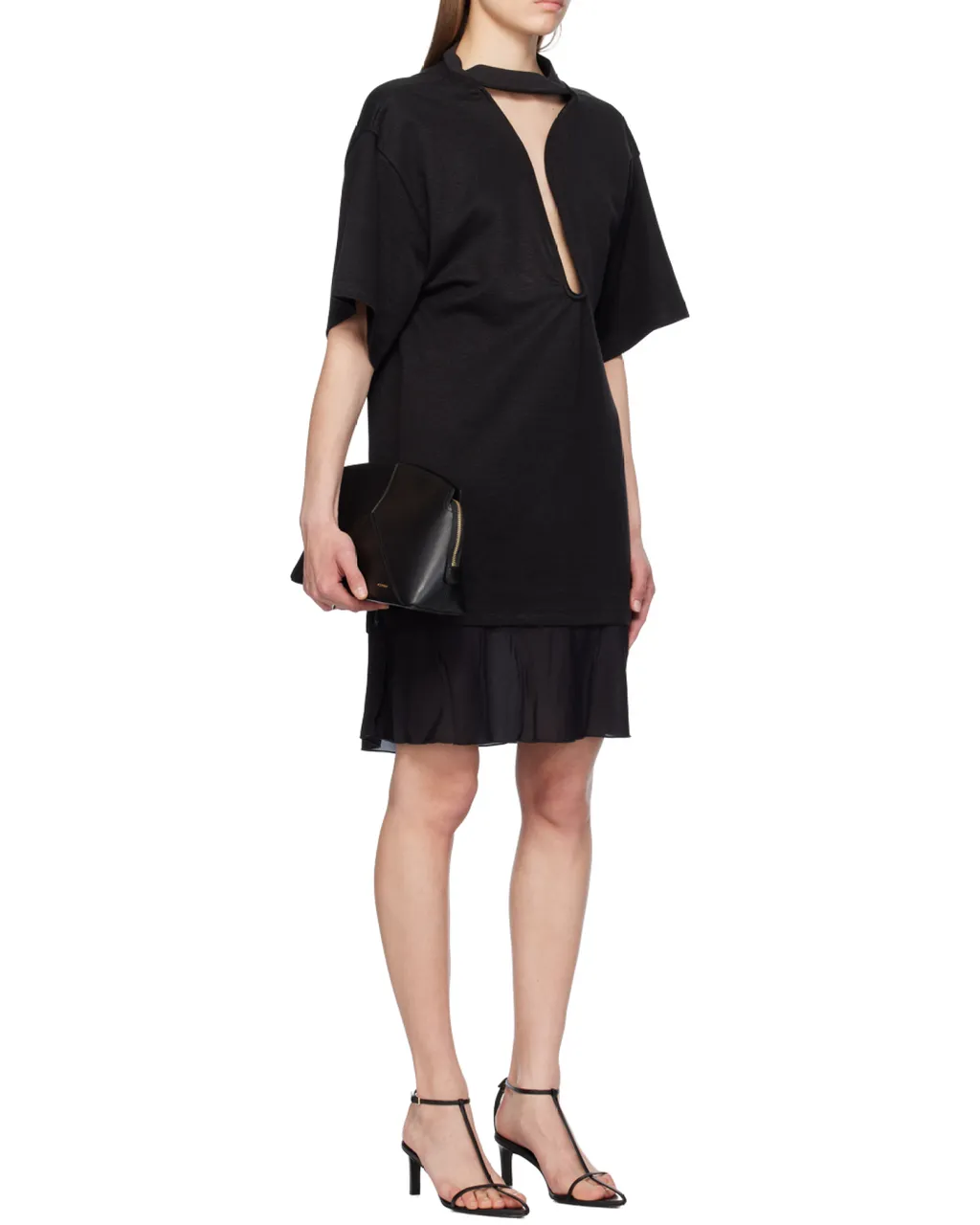 Victoria Beckham Frame Cut-Out T-Shirt Dress