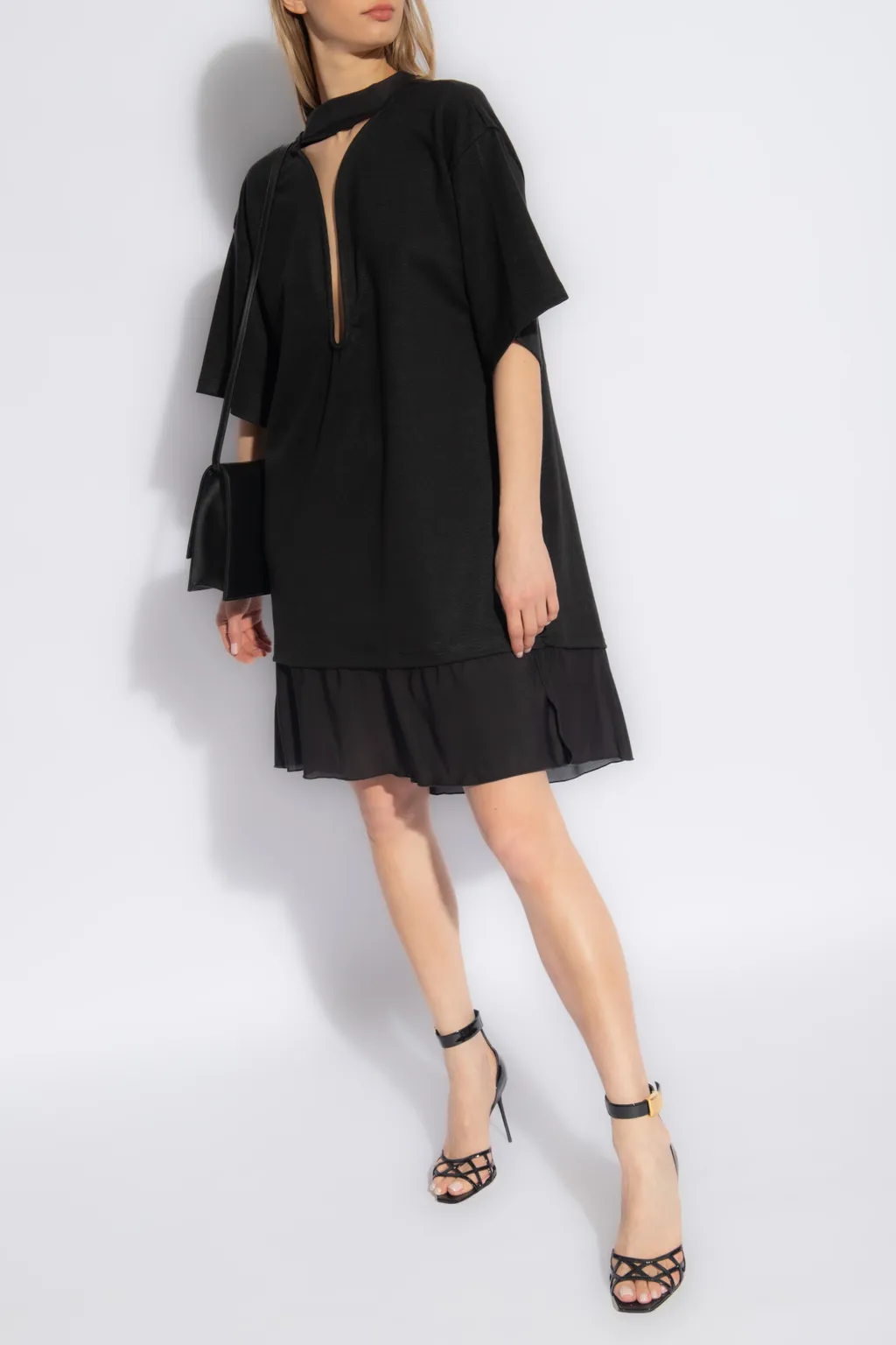 Victoria Beckham Frame Cut-Out T-Shirt Dress