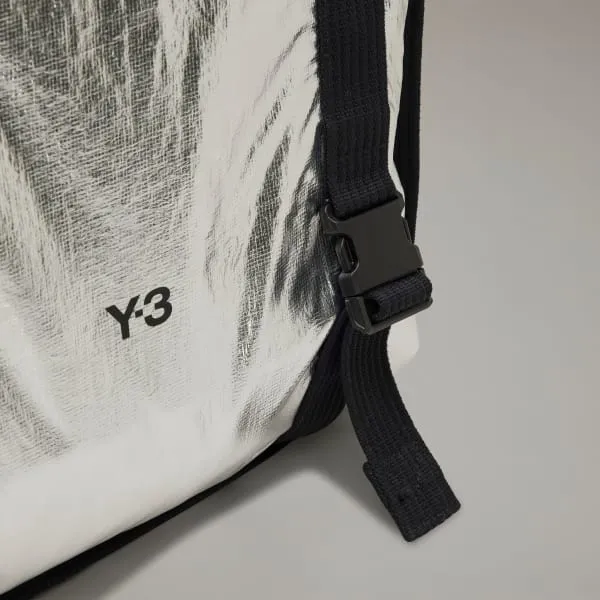 Y-3 Logo Printed Beach Towel Bag