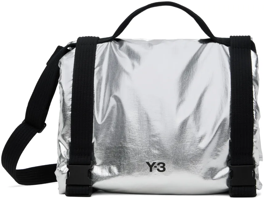 Y-3 Logo Printed Beach Towel Bag