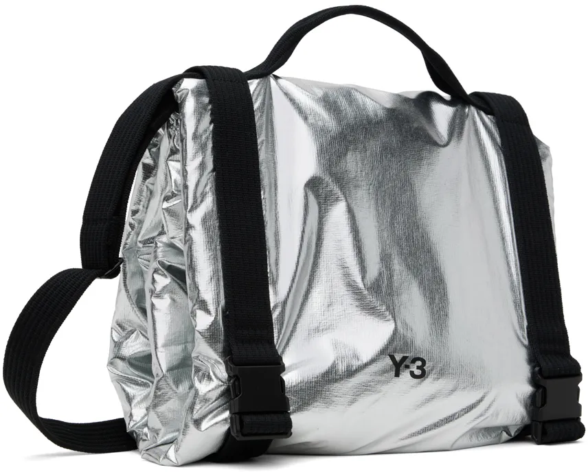 Y-3 Logo Printed Beach Towel Bag
