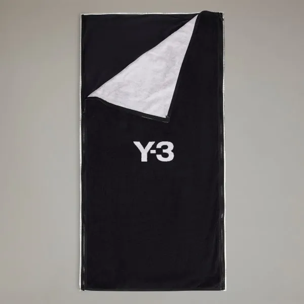 Y-3 Logo Printed Beach Towel Bag