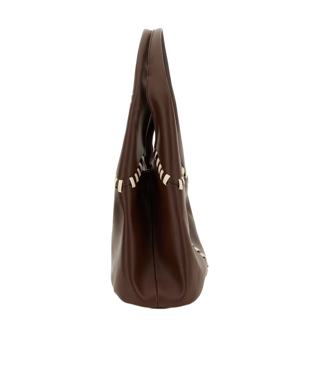 Themoir Ninfa Panelled Shoulder Bag