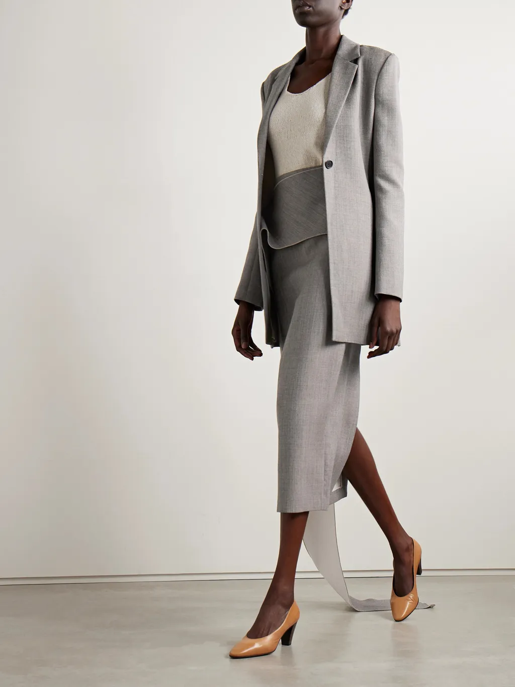 Long-Sleeved Suit Coat