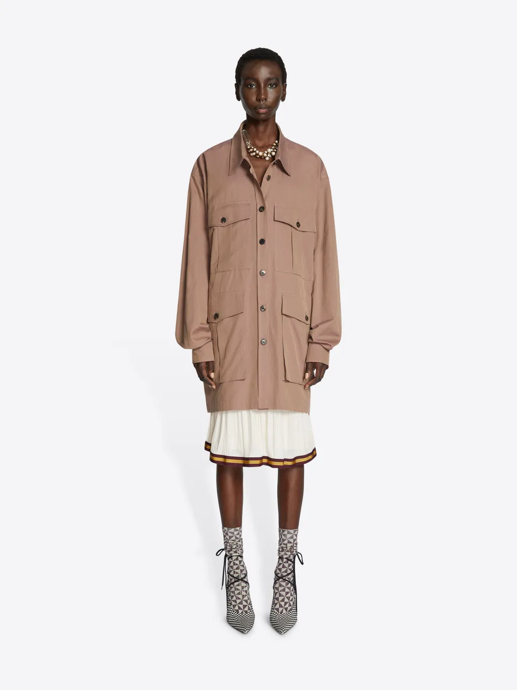 Long-Sleeved Shirt Skirt