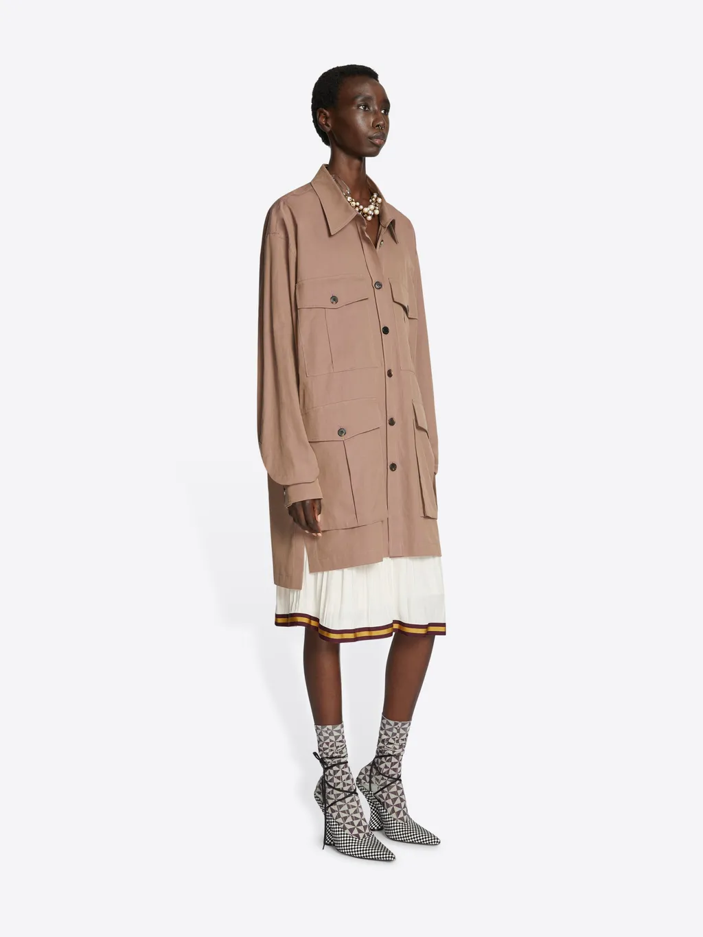 Long-Sleeved Shirt Skirt