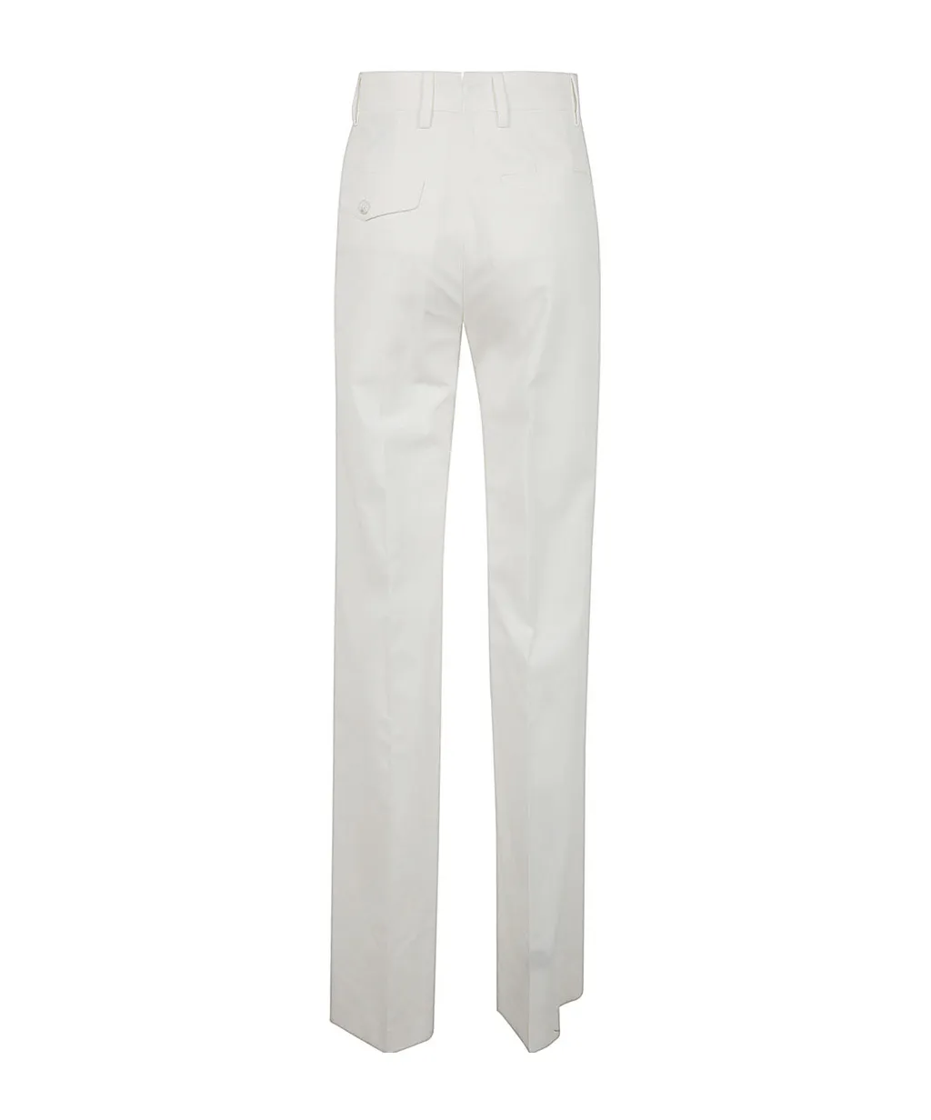 Belt Ring Pleated Casual Pants