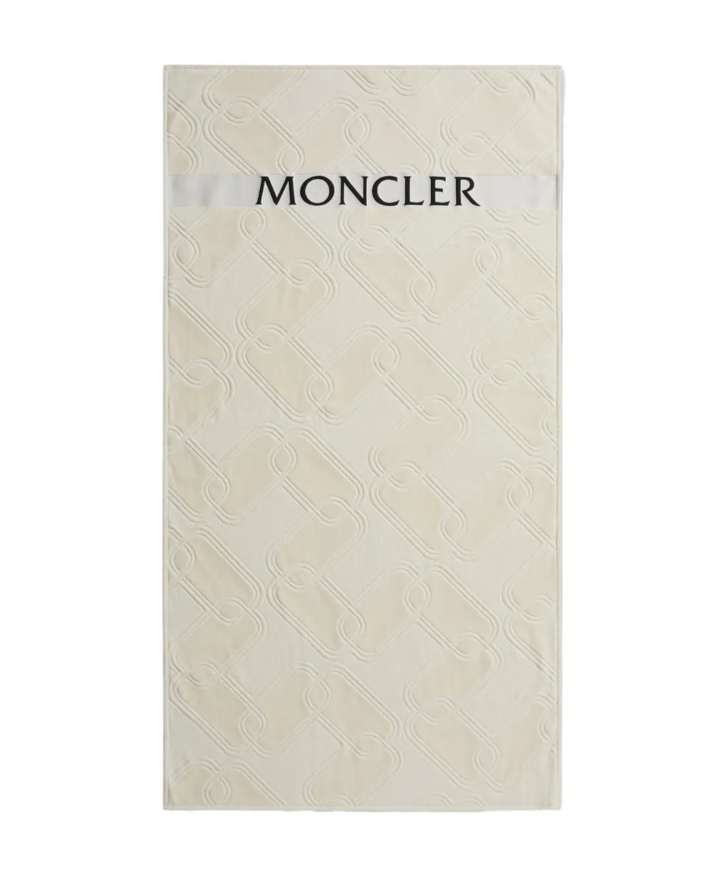 Moncler Logo Detailed Bath Towel